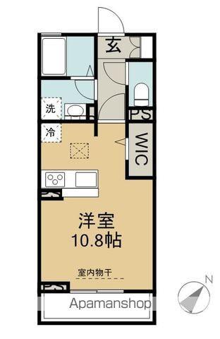 フェリシダーデ(ワンルーム/1階)の間取り写真