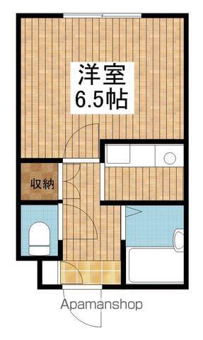 ネクスト中野山(1K/2階)の間取り写真