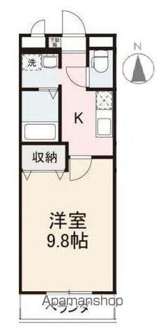 コンフォート昭和町(1K/1階)の間取り写真