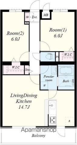 ソラードセンリ(1SLDK/2階)の間取り写真