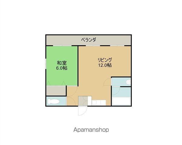 パレスユニバース(1LDK/5階)の間取り写真