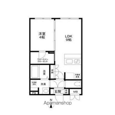 トライム吾妻橋(1LDK/4階)の間取り写真