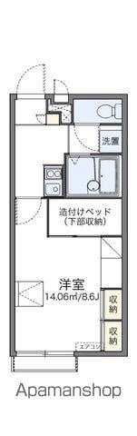 レオパレスフローラMK(1K/2階)の間取り写真
