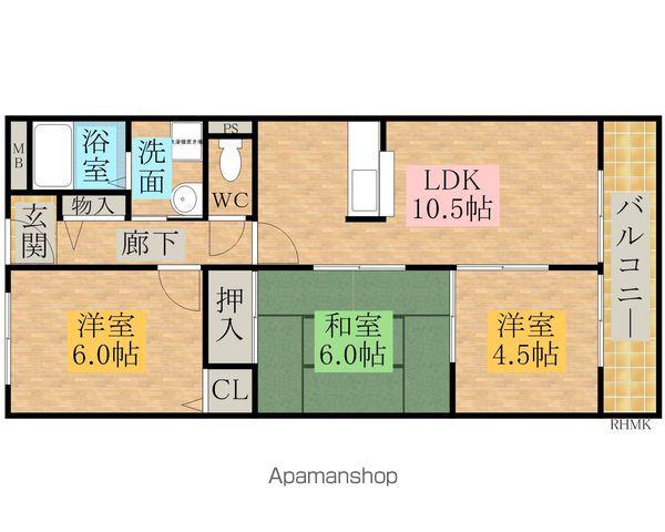 パピヨン565(2SLDK/3階)の間取り写真