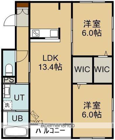 NEW PIAZZA(2LDK/4階)の間取り写真