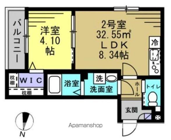 AJ蘇我イーストⅣ(1LDK/1階)の間取り写真