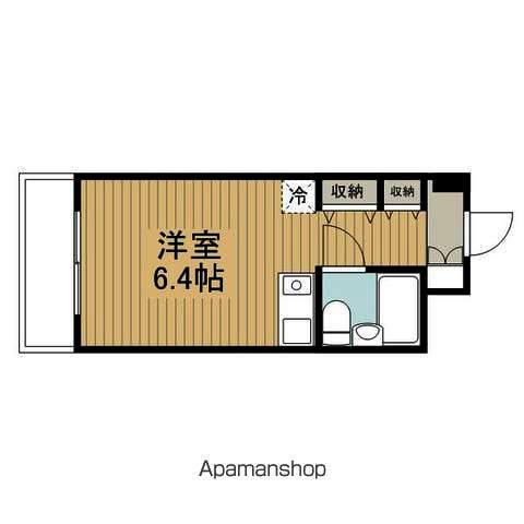 大雅堂マンション(ワンルーム/4階)の間取り写真