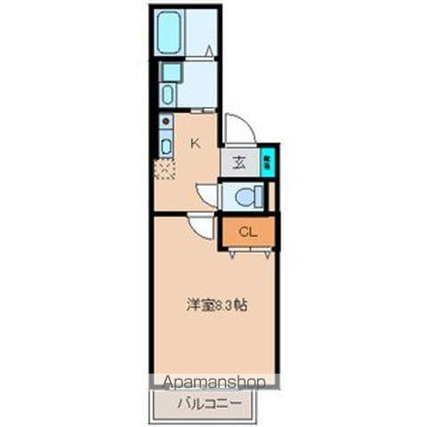 メモリーコートMISA(1K/1階)の間取り写真