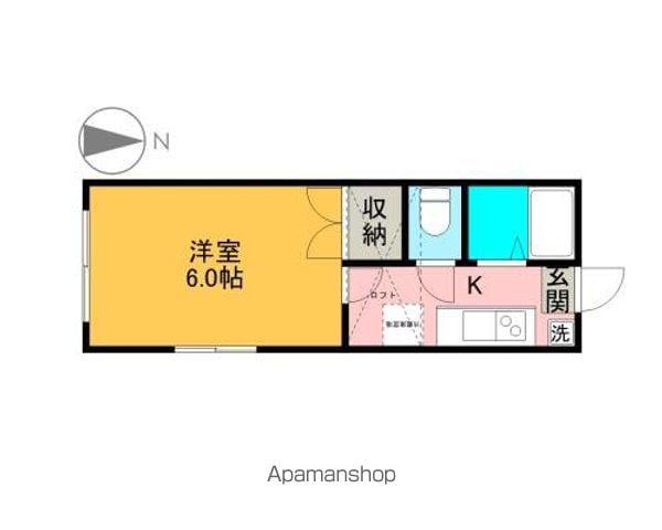 ラフォーレM(1K/2階)の間取り写真