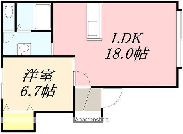 メゾンS&Y Ⅴ(1LDK/2階)の間取り写真