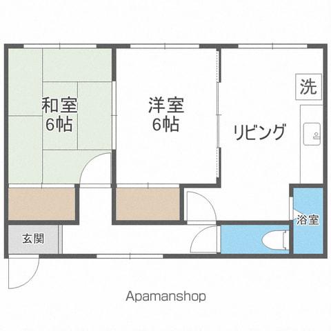第2サンコーマンション(2LDK/2階)の間取り写真