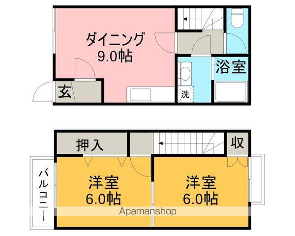 フォーリア観音寺(2DK)の間取り写真