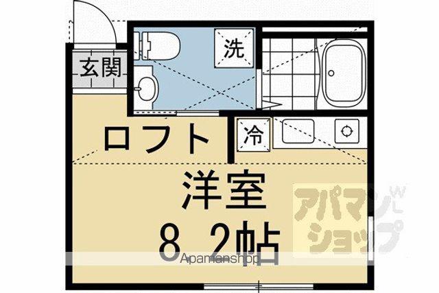 NEST冷泉町(ワンルーム/1階)の間取り写真