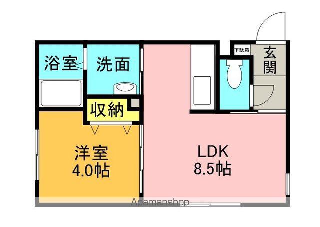 MARRIOTT共栄町(1LDK/4階)の間取り写真