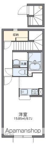 レオネクストムーンクリスタル(1K/2階)の間取り写真