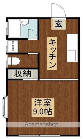 シェトワ荏名(1K/1階)の間取り写真