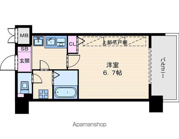 エステムプラザ大阪セントラルシティ(1K/2階)の間取り写真