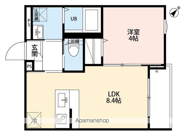 ROBOT HOME 西八王子Ⅱ(1LDK/3階)の間取り写真