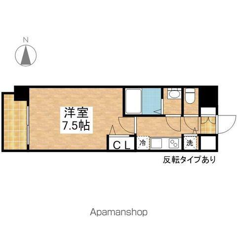 プレサンス大須観音(1K/5階)の間取り写真