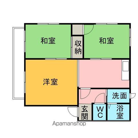 グランドメゾン高松B棟(3DK/2階)の間取り写真