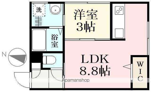 LOWES(1LDK/2階)の間取り写真