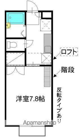 プレシャスコートⅠ(1K/2階)の間取り写真