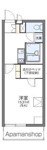 レオパレスソレイユ柏Ⅰ(1K/2階)の間取り写真
