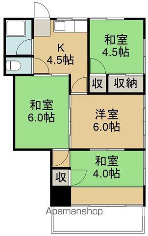第2近江アパート(4K/2階)の間取り写真