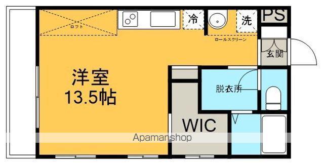 グリーンパーク(ワンルーム/3階)の間取り写真