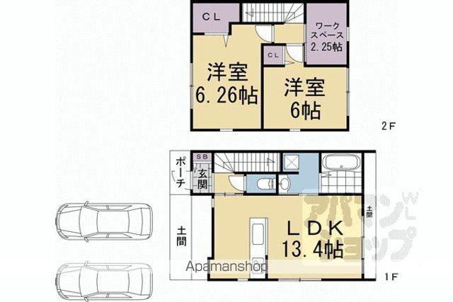 FIORI上賀茂(2LDK)の間取り写真