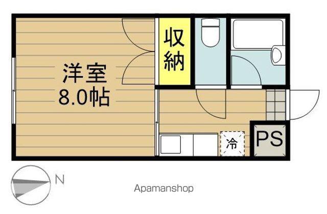 メートタキ(1K/2階)の間取り写真
