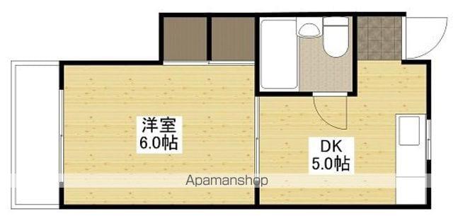 和秀舟入本町ビル(1DK/4階)の間取り写真
