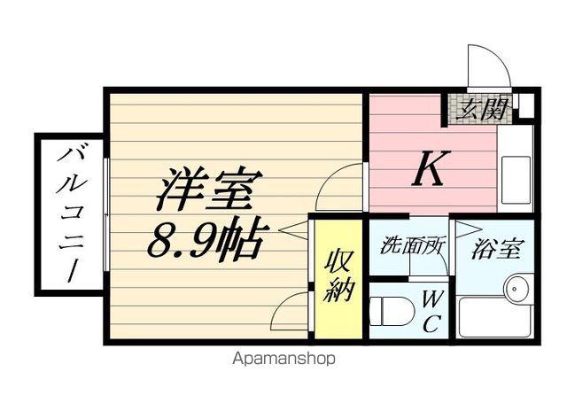 エル・パインズ21(1K/1階)の間取り写真