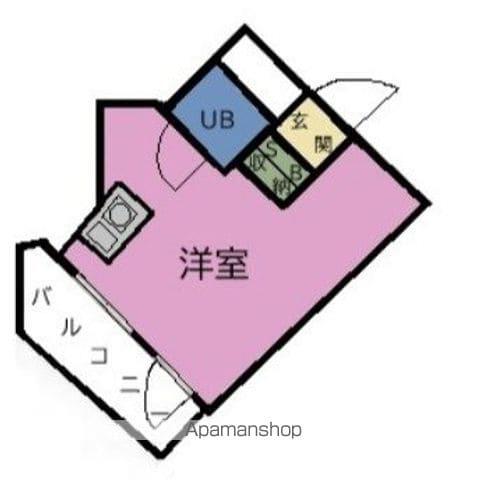 クロノス東寺尾(ワンルーム/3階)の間取り写真