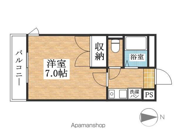 コンフォート天王森(1K/3階)の間取り写真