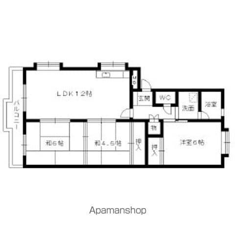 メゾンドFUJI(3LDK/1階)の間取り写真