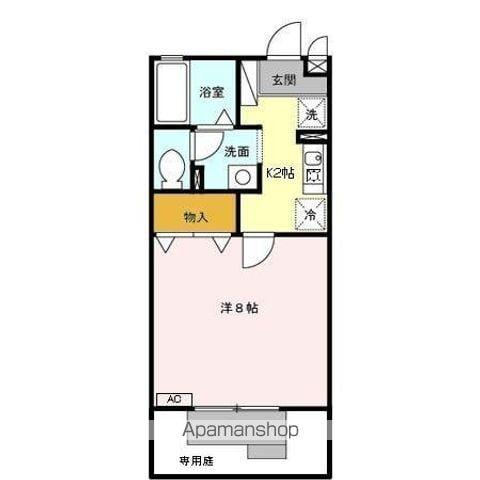 ハイムマエダ(1K/1階)の間取り写真