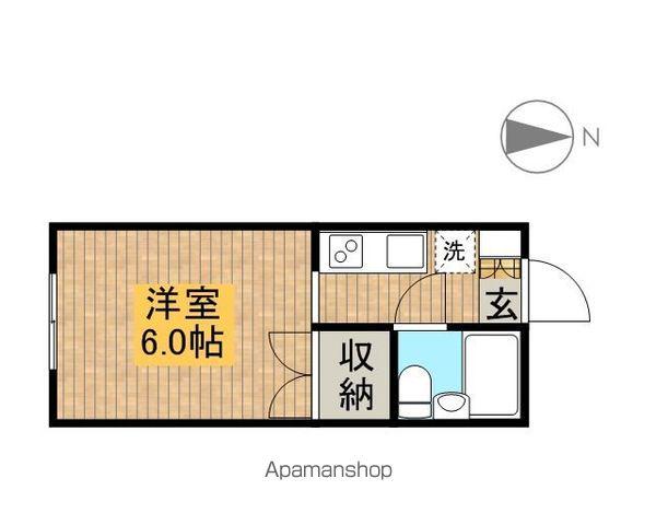 メゾンTCK(1K/2階)の間取り写真