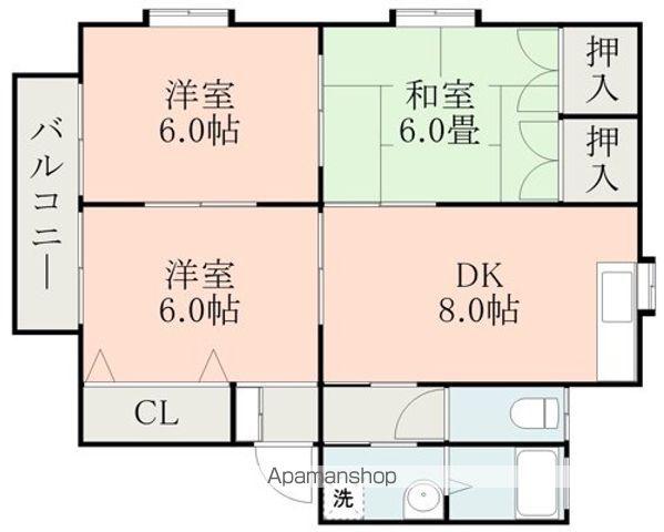 ARKハイツ(3DK/2階)の間取り写真