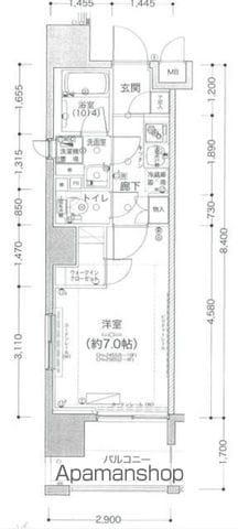 LE A横濱関内一番館(1K/8階)の間取り写真