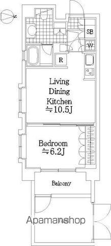 日神デュオステージ杉並井荻(1LDK/1階)の間取り写真