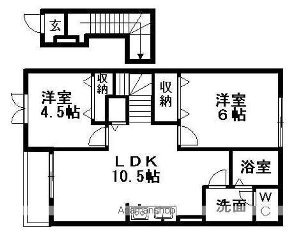 イストA(2LDK/2階)の間取り写真