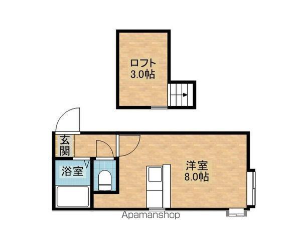 AMS文京台27B(ワンルーム/1階)の間取り写真