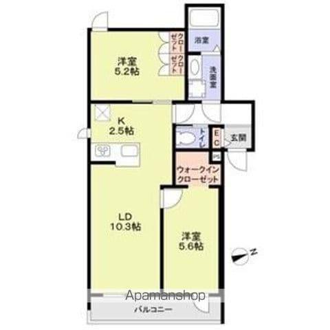 FORESTMAISONKOMAGOME(2LDK/1階)の間取り写真