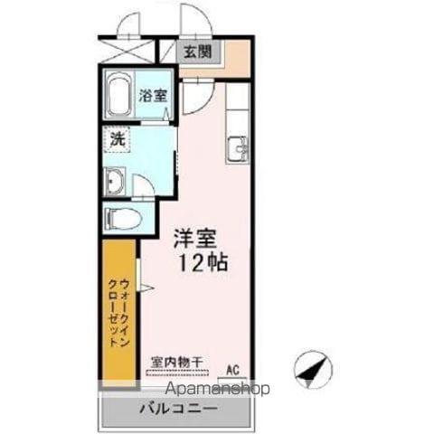 クレール静(1DK/1階)の間取り写真