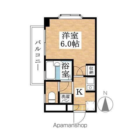 JMヒラ(1K/5階)の間取り写真