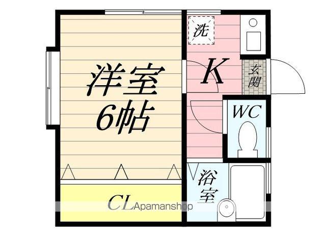 ジョイフル鶴見第ニ(1K/2階)の間取り写真