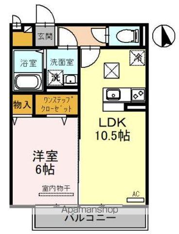 シャン・リアンT.Y(1LDK/1階)の間取り写真