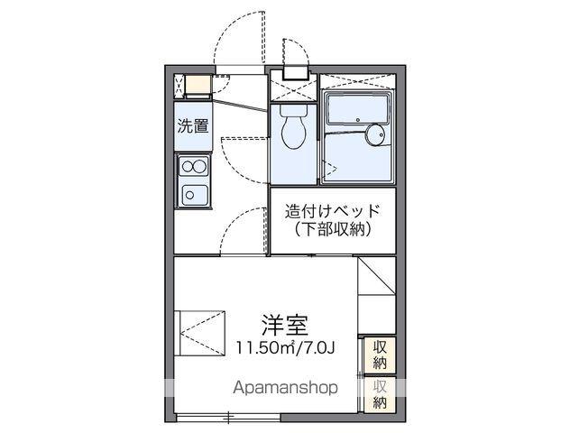 レオパレスソフィア(1K/1階)の間取り写真