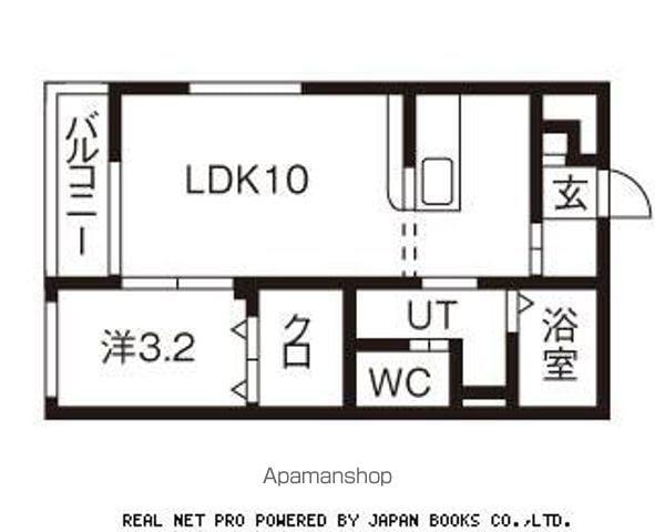 ファランドール E.M.F(1LDK/1階)の間取り写真